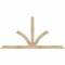 Ekena Millwork Richland Rough Sawn Timber Gable Bracket, Douglas Fir, 84"W x 42"H x 2"D x 4"F, 12/12 Pitch GBW084X42X0204RIC00RDF - alternate 1